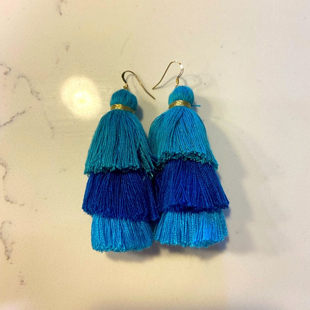 Fabric Tassel Earrings